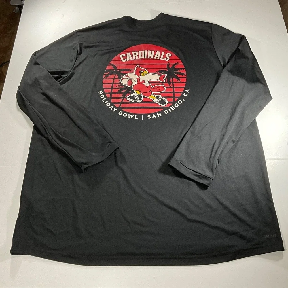 Adidas Mens Louisville Football Holiday Bowl San Diego Long Sleeve Shirt 2XL
